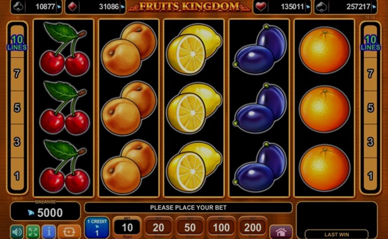 Играть Fruits Kingdom от Amusnet Interactive в казино 1Win