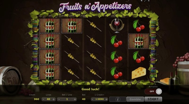 Играть Fruits n Appetizers от 5 Men Gaming в казино 1Win
