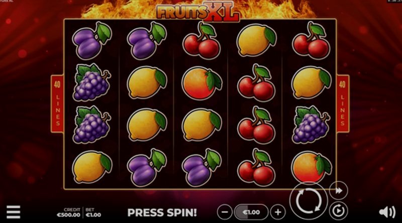 Играть Fruits XL от Hollegames в казино 1Win