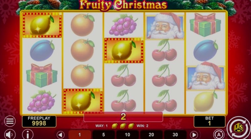 Играть Fruity Christmas от 1spin4win в казино 1Win