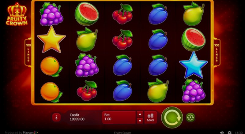 Играть Fruity Crown от Playson в казино 1Win