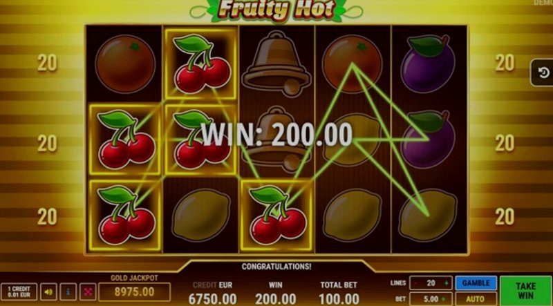 Играть Fruity Hot от Ct Interactive в казино 1Win