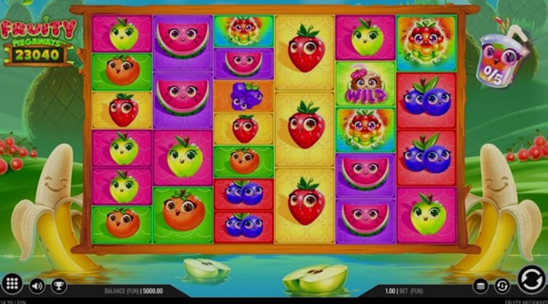Играть Fruity Megaways от Iron Dog Studios в казино 1Win
