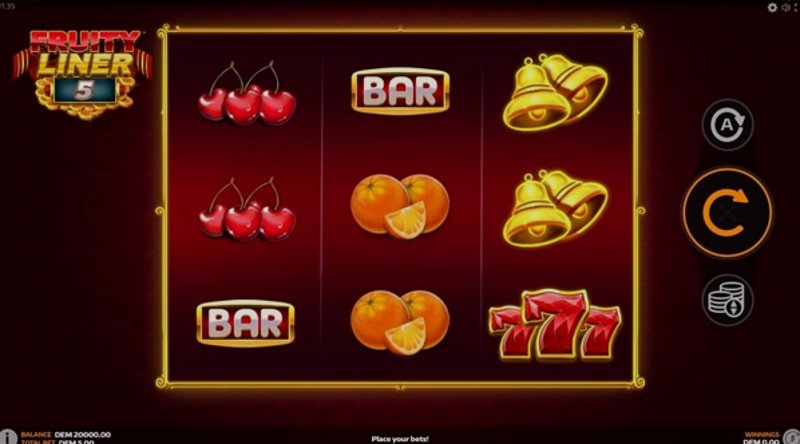 Играть Fruityliner 5 от Mancala Gaming в казино 1Win
