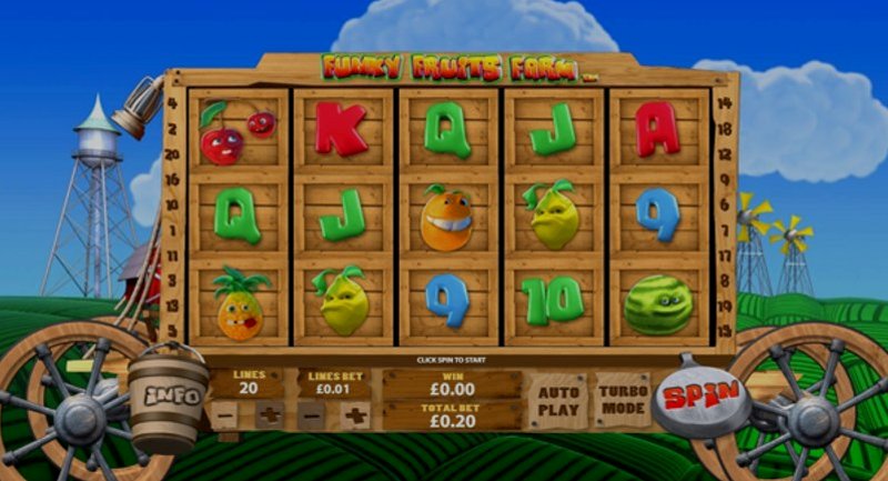 Играть Funky Fruits от Playtech в казино 1Win