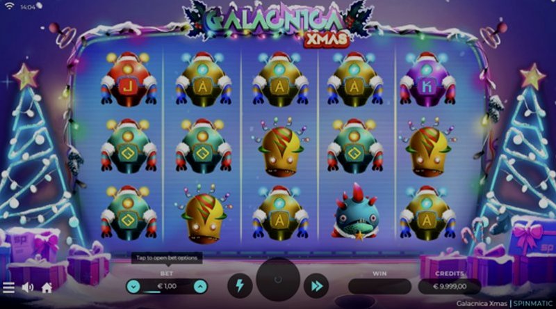 Играть Galacnica Xmas от Spinmatic в казино 1Win