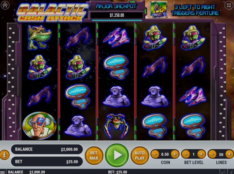 Играть Galactic Cash от Habanero в казино 1Win