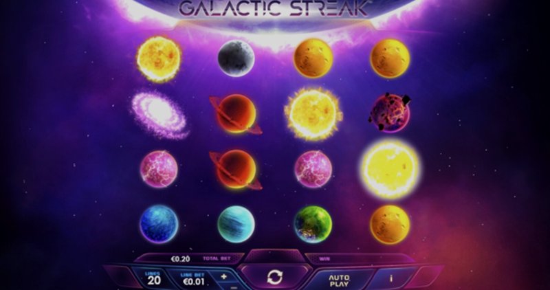 Играть Galactic Streak от Playtech в казино 1Win