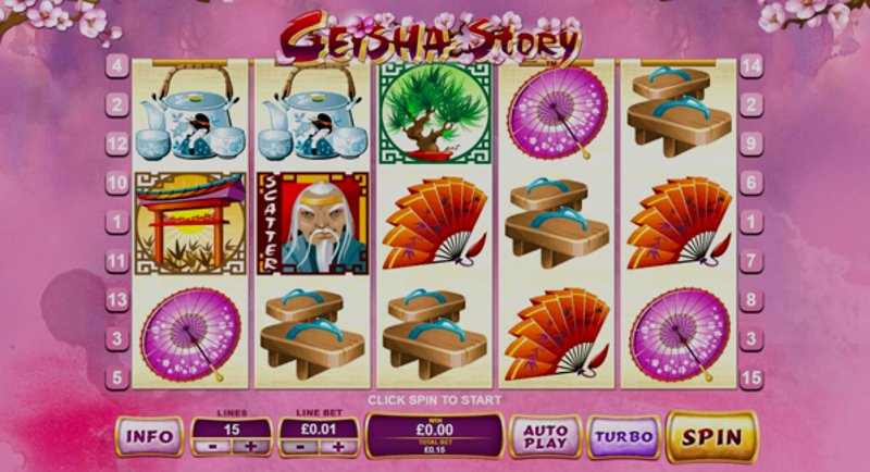 Играть Geisha Story от Playtech в казино 1Win