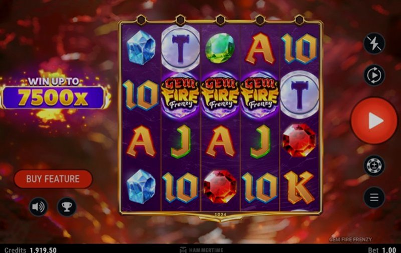 Играть Gem Fire Frenzy от Microgaming в казино 1Win