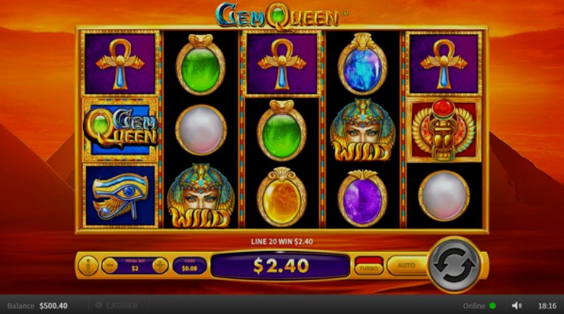 Играть Gem Queen от Skywind в казино 1Win