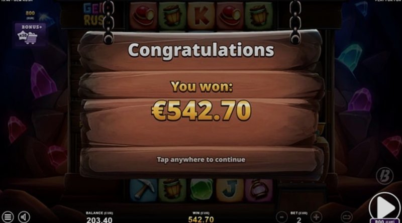 Играть Gem Rush от Slotmill в казино 1Win