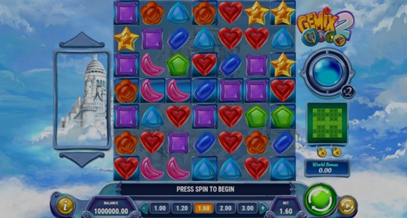Играть Gemix 2 от Playn Go в казино 1Win