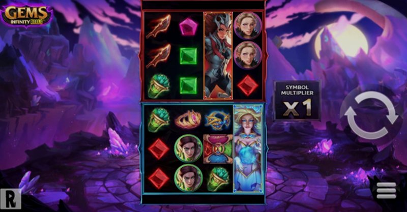 Играть Gems Infinity Reels от Yggdrasil в казино 1Win