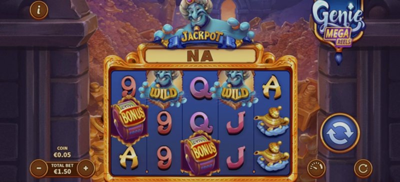 Играть Genie Mega Reels от Skywind в казино 1Win