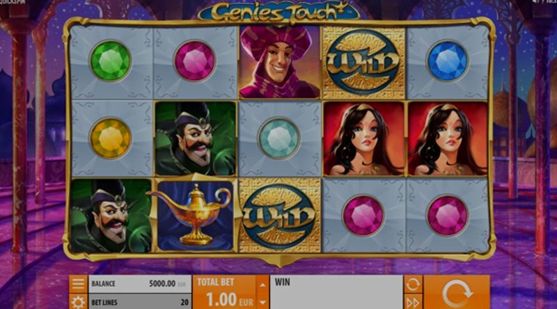 Играть Genies Touch от Quickspin в казино 1Win