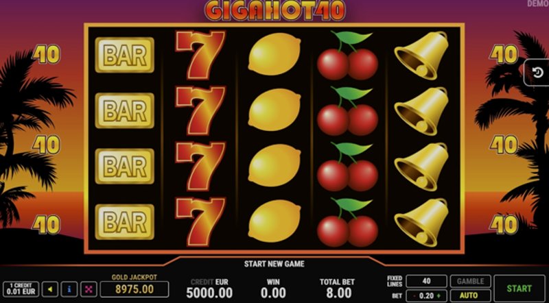 Играть Giga Hot 40 от Fazi в казино 1Win