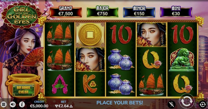 Играть Girl with the Golden Eyes от Bluehorn в казино 1Win