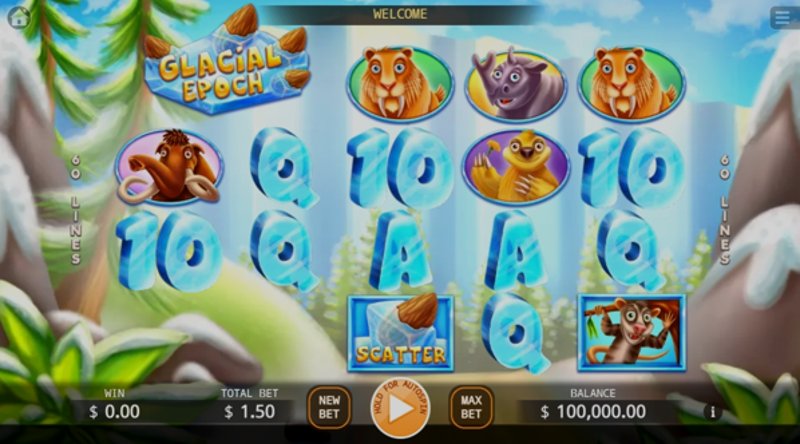Играть Glacial Epoch от Kagaming в казино 1Win