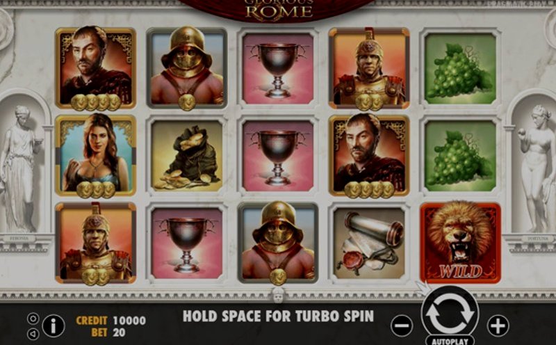 Играть Glorious Rome от Pragmatic в казино 1Win