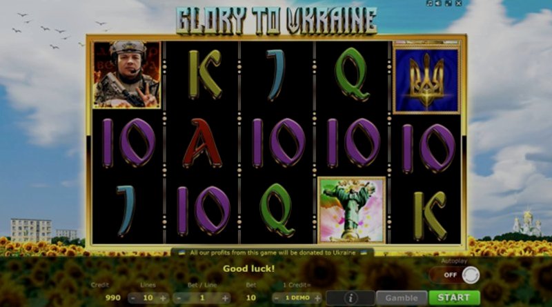 Играть Glory to Ukraine от 5 Men Gaming в казино 1Win