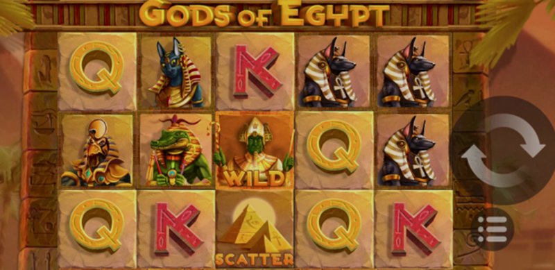 Играть Gods of Egypt от 5 Men Gaming в казино 1Win