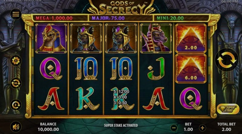 Играть Gods of Secrecy от Stakelogic в казино 1Win