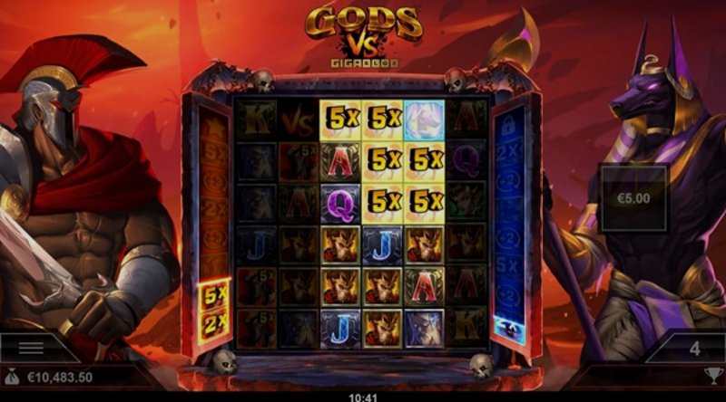Играть Gods Vs Gigablox от Yggdrasil в казино 1Win