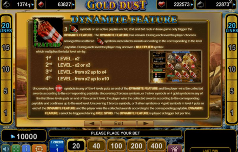 Играть Gold Dust от Amusnet Interactive в казино 1Win