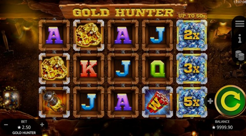 Играть Gold Hunter от Booming в казино 1Win
