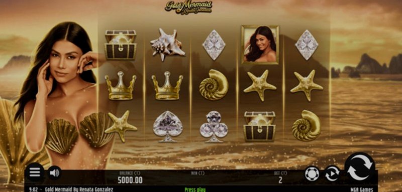 Играть Gold Mermaid by Renata Gonzalez от Games Global в казино 1Win