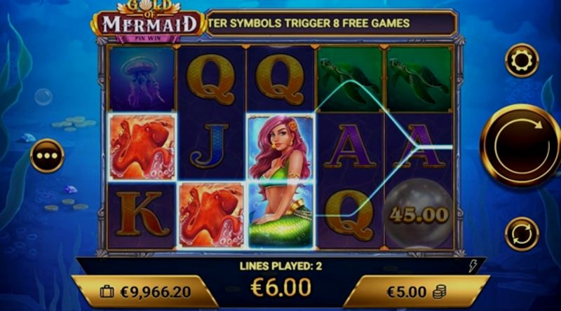 Играть Gold of Mermaid от Amigogaming в казино 1Win