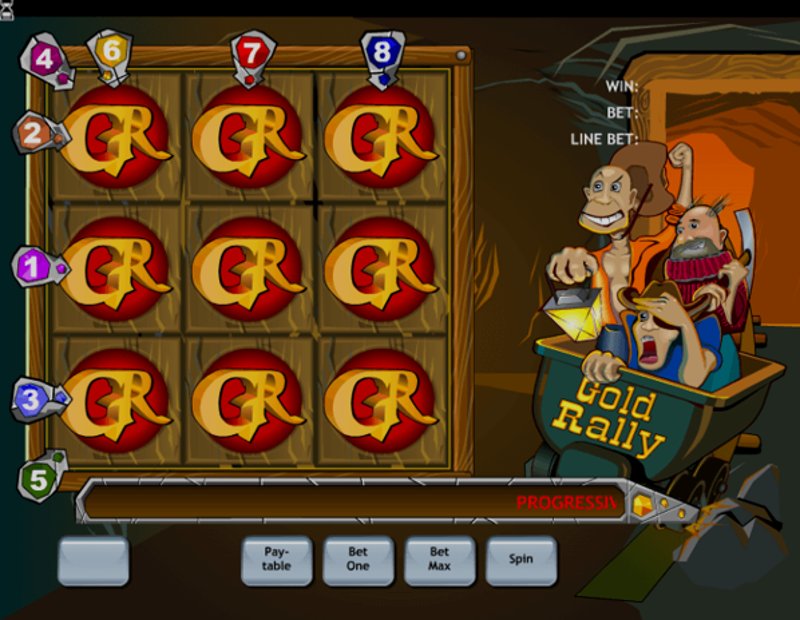 Играть Gold Rally от Playtech в казино 1Win