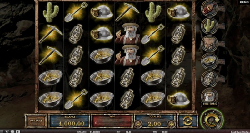Играть Gold Rush Riches от Red Rake в казино 1Win