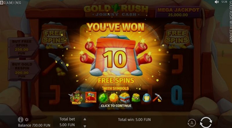 Играть Gold Rush with Johnny Cash от Bgaming в казино 1Win