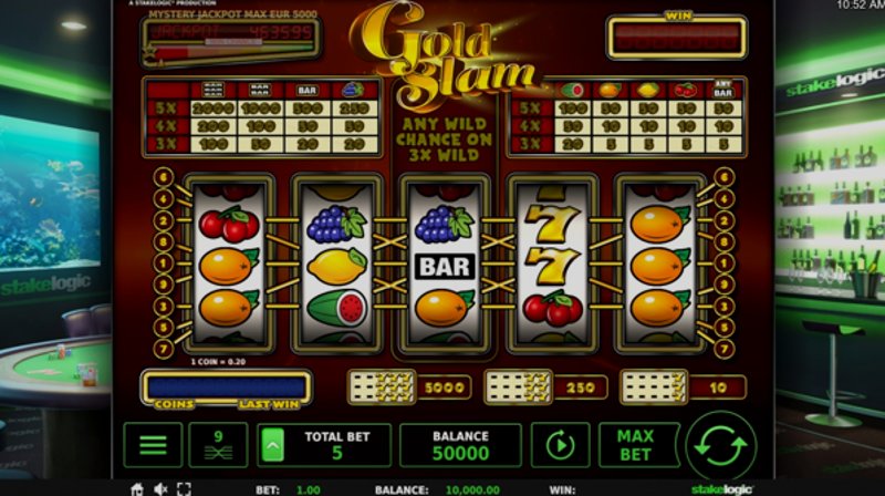 Играть Gold Slam от Stakelogic в казино 1Win