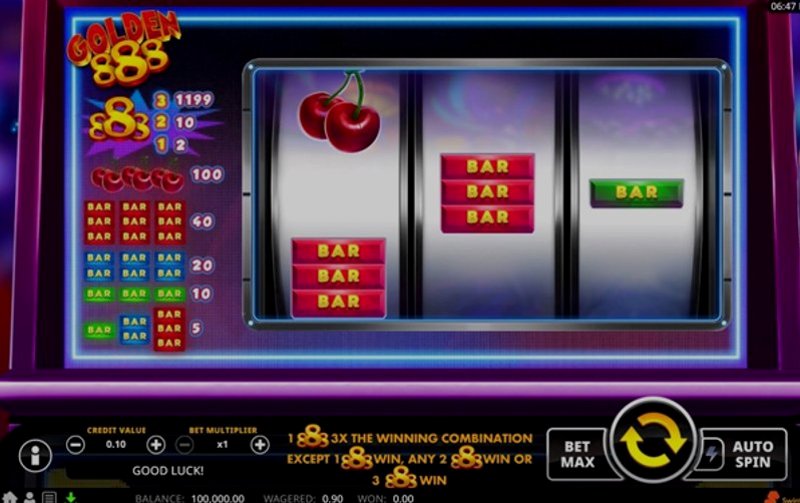 Играть Golden 888 от Swintt в казино 1Win