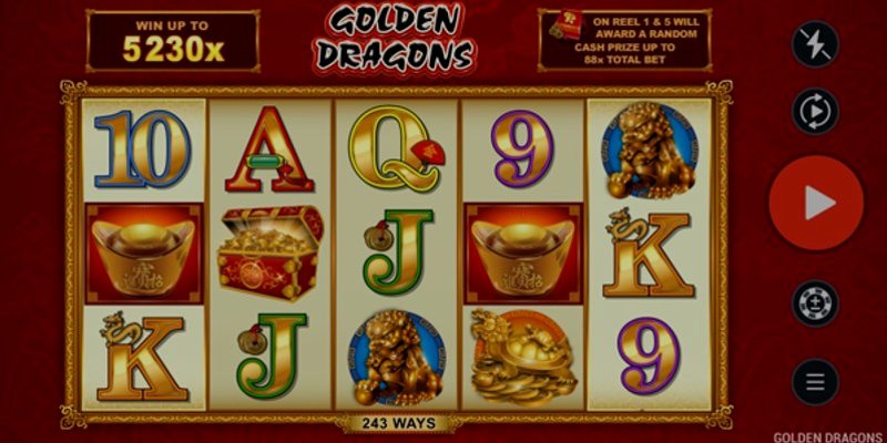 Играть Golden Dragons от Microgaming в казино 1Win