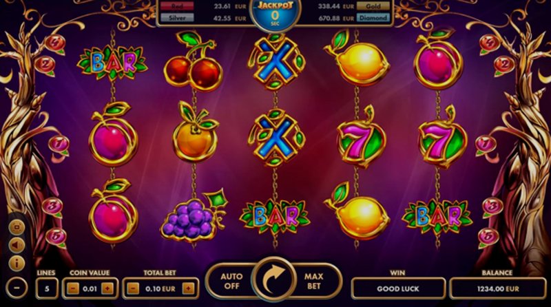 Играть Golden Fruits от Netgame в казино 1Win