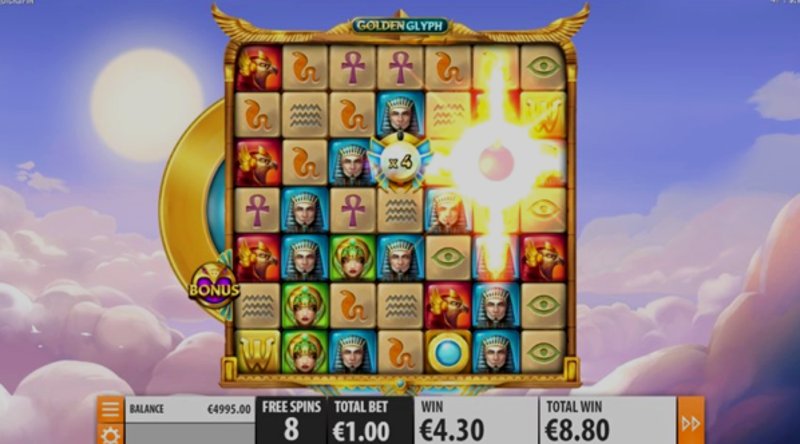 Играть Golden Glyph от Quickspin в казино 1Win