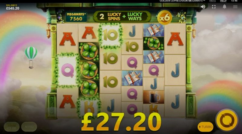 Играть Golden Leprechaun Megaways от Red Tiger в казино 1Win