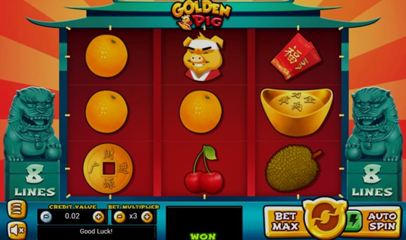 Играть Golden Pig от Swintt в казино 1Win