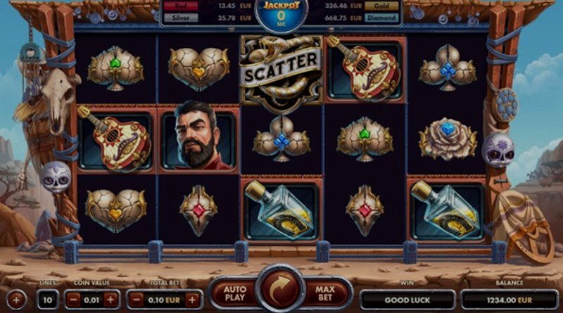 Играть Golden Skulls от Netgame в казино 1Win