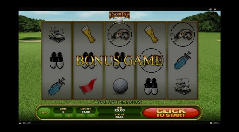 Играть Golden Tour от Playtech в казино 1Win