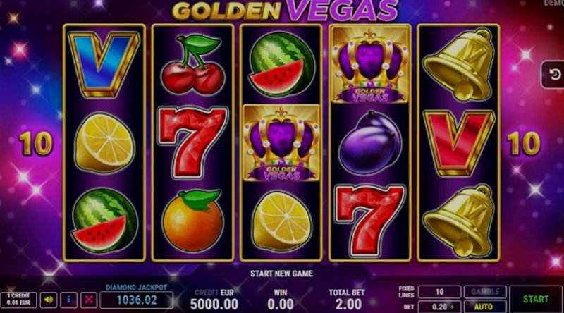 Играть Golden Vegas от 7mojos Slots в казино 1Win