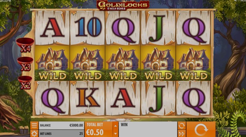 Играть Goldilocks and the Wild Bears от Quickspin в казино 1Win