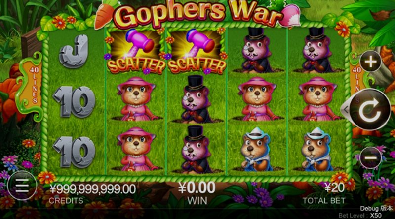 Играть Gophers War от Cq9 в казино 1Win
