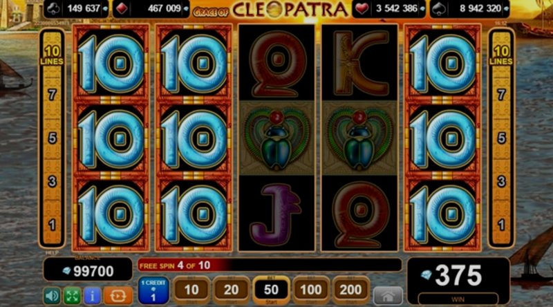 Играть Grace of Cleopatra от Amusnet Interactive в казино 1Win