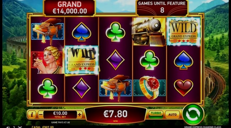 Играть Grand Express Diamond Class от Rubyplay в казино 1Win