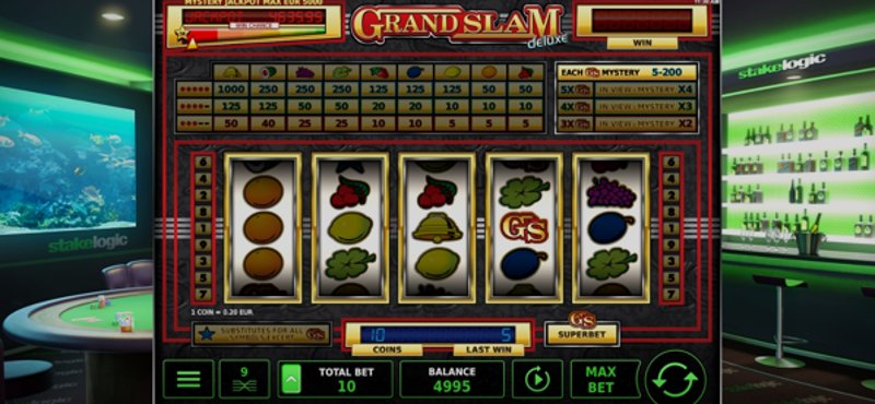 Играть Grand Slam Deluxe от Stakelogic в казино 1Win